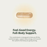 Snap Supplements Men's Multivitamins - Daily Vitamins & Minerals for Men - Vitamin D, B12, Zinc, Herbs & Vitamin C for Energy & Immune Support, Multivitamin for Men, 60 Capsules