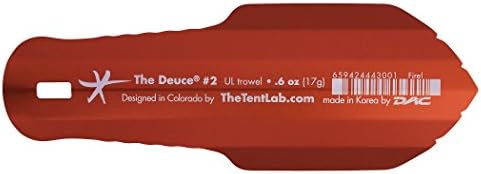 TheTentLab(R Deuce(R) of Spades™Ultralight Backpack Trowel in Three Sizes (#2, Fire!, .6oz)