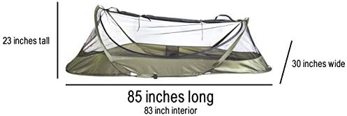 USGI Industries Bivy Tent | Lightweight Single Person Sleeping Net System for Outdoors, Camping, Survival, Hiking, Backpack | Mesh Protection