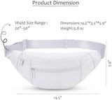 MAXTOP Large Crossbody Fanny Pack with 4-Zipper Pockets,Gifts for Enjoy Sports Festival Workout Traveling Running Casual Hands-Free Wallets Waist Pack Phone Bag Carrying All Phones