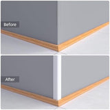 Wall Corner Protector & Edge Guard, Peel and Stick Wall Trim Moulding Inside & Outside Corner Molding Trim Caulk Strip, Self Adhesive Trim for Wall Edge,Ceiling, Countertop, 1.6” W x20’ L，White