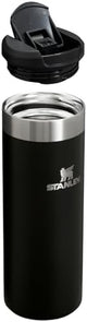 Stanley AeroLight Transit Bottle 16 oz | Locking Drink Through Lid | Leak Resistant Water Bottle or Coffee Travel Mug | Lightweight Insulated Stainless Steel | BPA-Free | Black