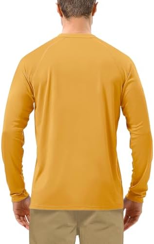 Roadbox Mens UPF 50+ UV Sun Protection Shirts Outdoor Long Sleeve SPF Rash Guard for Fishing Hiking Swimming Running