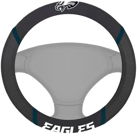 FANMATS NFL Unisex-Adult Embroidered Steering Wheel Cover