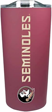 Campus Colors NCAA Stainless Steel Tumbler perfect for Gameday - 18 oz - Double Walled - Keeps Drinks Perfectly Insulated (Florida State Seminoles - Maroon)