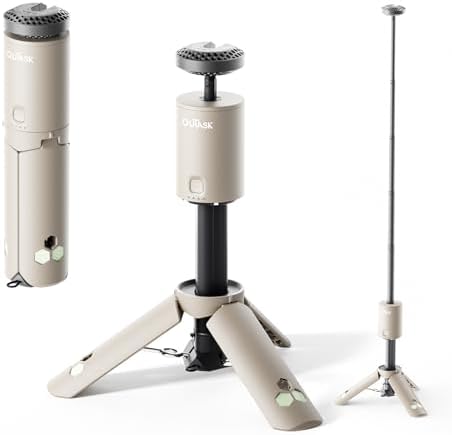 Camping Light Telescopic, Collapsible Magnetic Camping Lantern with 12000mAh Battery, Telescoping IPX6/IPX7 Waterproof Flashlights, Camping Lamp for Emergency, Camping, Hiking (Desert Yellow)