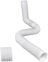 Extra Flexible Pipe for Prestantious 3” Downspout Extender Pipe, 2.6 inches ID, Pipe Stretched Length 6.6ft, White