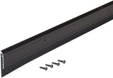 M-D Building Products 69609 All-Season Door Sweep, Heavy Duty Aluminum, Ideal for Residential & Commercial Use, Easy Installation with Heavy Rubber Seal, Ensure Comfort and Security (48 Inch, Bronze)