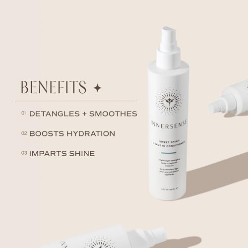 INNERSENSE Organic Beauty - Natural Sweet Spirit Leave-In Conditioner | Non-Toxic, Cruelty-Free, Clean Haircare (Refill Pouch, 32 fl oz | 946 ml)