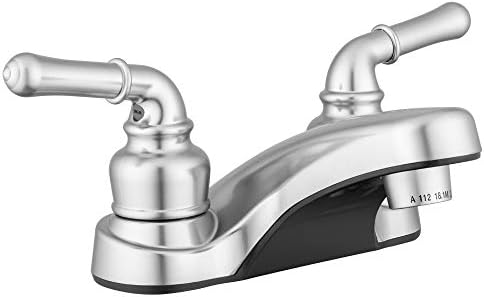 Pacific Bay Lynden Bathroom Sink Faucet - Metallic Plating Over Lightweight ABS Plastic (Brushed Satin Nickel)
