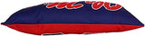 College Covers Solid Color Bolster Travel Pillow, 1 Count (Pack of 1), Ole Miss Rebels