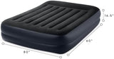 Intex 64123ED Dura-Beam Plus Pillow Rest Fiber-Tech – Queen Size – Built-in Electric Pump – 16.5in Bed Height – 600lb Weight Capacity