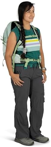 Osprey Tempest 22L Women's Lightweight Hiking Backpack with Hipbelt, Frosty Mint Green/Botanica