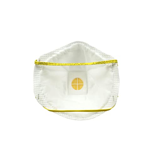3M N95 Respirator 8511, 10 Pack, NIOSH-APPROVED N95, Features 3M COOL FLOW Exhalation Valve, Relief From Dusts & Certain Particles During Sanding, Pollen, Mold Spores, Dust Particles (8511DB1-A-PS)