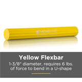 THERABAND FlexBar, Tennis Elbow Therapy Bar, Relieve Tendonitis Pain & Improve Grip Strength, Resistance Bar for Golfers Elbow & Tendinitis, Yellow, Extra Light, Beginner
