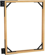 Gate Frame Fence Kit With Gate Latch, Anti-Sag Corner Brace Bracket Hardware Kit With Hinges