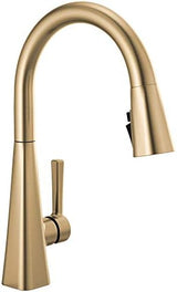 Delta 19802Z-CZ-DST Lenta Kitchen Faucet, Without Soap Dispenser, Champagne Bronze