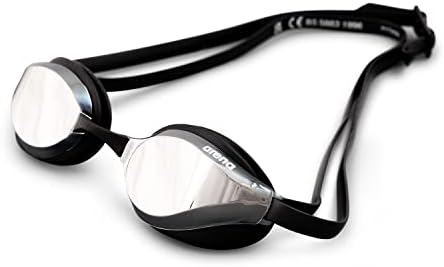 ARENA Unisex Python Racing Swim Goggles for Men and Women Anti-Fog No Leak Max Comfort Dual Strap, Mirror/Non-Mirror Lens