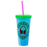 Silver Buffalo Disney The Nightmare Before Christmas 4 Pack Color Change Plastic Tumblers Featuring Jack Skellington, Sally, Oogie Boogie, and Zero, 24 Ounces