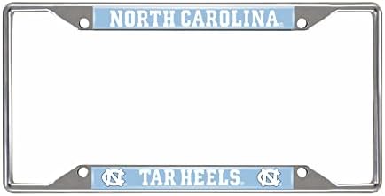 FANMATS NCAA Unisex-Adult Chrome Metal License Plate Frame