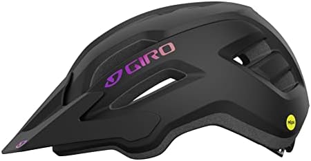 Giro Fixture II MIPS Mountain Bike Helmet for Men, Women, Kids, and Adults – Matte Black/Purple Gradient Logo, Universal Women (50-57 cm)