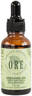 ORE Mexican Oregano Oil Drops 1 oz | 80% Carvacrol | Wildcrafted Herbal Extract for Immune & Respiratory Support | Natural Liquid Supplement | Non-GMO | Dropper Bottle