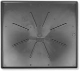 Camco 20784 Low Profile Washing Machine Drain Pan with PVC Fitting, 30 ½-Inch x 34 ½-Inch, Graphite - Protects Your Floors from Washing Machine Leaks - Easy to Use