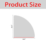 Flexible Quarter Round Molding, Mini Peel and Stick Rubber Trim Molding for Wall Edge Floor Corner,Staircase Cabinet Tub Edge (White, 78Inch)