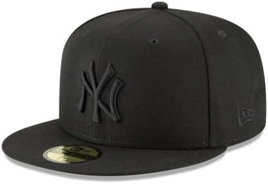 New Era Los Angeles Dodgers 59Fifty Fitted Hat, Adult, Black/White