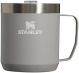 Stanley Stay-Hot Camp Mug 12 oz & 24 oz | Press Fit Drink Through Lid | Cup for Coffee, Tea and Drinks | Insulated Stainless Steel Coffee Mug | BPA-Free