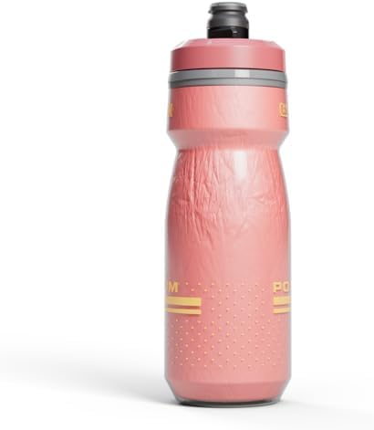 CamelBak Podium Chill Insulated 21oz Bike Water Bottle - Easy Squeeze Bottle - Fits Most Bike Cages, Coral Sunset