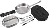 Goetland 304 Stainless Steel US Military Mess Kit Plate Set GI Type Outdoor Camping Hiking Picnic BBQ Beach