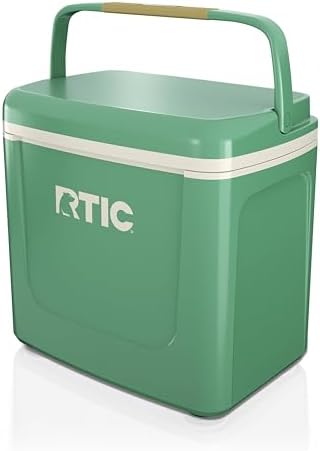 RTIC 8 QT Road Trip Personal Cooler, Small, Compact, Insulated, Portable Ice Chest Box for Food, Drink, Beverage, Beach, Camping, Picnic, Fishing, Boat, 12-Can Capacity