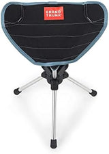 GRAND TRUNK Compass 360° Swivel Camping Stool – Ultra-Light, Foldable & Rotating Travel Chair – Compact & Durable for Outdoors, Hiking, and Fishing – Black