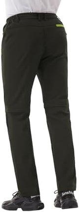 Men's Water Resistant Tactical Pants Lightweight Outdoor EDC Strech Pants for Hiking with Belt
