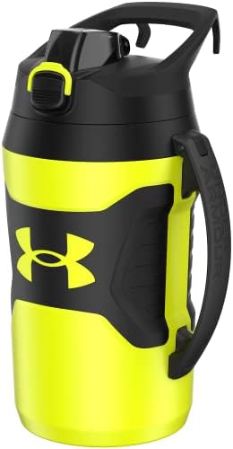 Under Armour Half Gallon Water Bottle Insulated, 64oz Insulated Water Bottle with Handle, Sports Water Jug, Fence Hook, Leak Resistant, for Baseball, Football & More