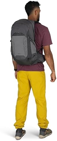 Osprey Talon 22L Men's Lightweight Hiking Backpack with Hipbelt, Phantom Grey/Dark Charcoal