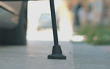 KMINA - Crutch Tips 7/8 inch Heavy Duty (x2 Units), All Terrain Crutch Tips Non Slip, Crutch Tip Replacement, Rubber Crutch Tips 7/8, Wide Crutches Tips, Black - Made in Europe