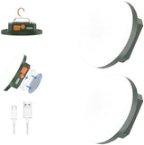 2pcs 10000mAh Rechargeable 3000LM Tent Light Camping Light, 6500K 24Hours Long Play Time , Outdoor Night Market Light Night Fishing Light Emergency Lights for Hurricane Tsunami disasters (Green)