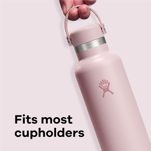 Hydro Flask Stainless Steel Standard Mouth Water Bottle with Flex Cap and Double-Wall Vacuum Insulation