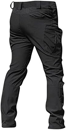 Mens Cargo Pants Water Resistant Relaxed Fit Hiking Work Pants Multi Pockets Ripstop Flex Baggy Camo Tactical Pants