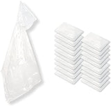 BLUE PANDA 20-Pack Disposable Rain Ponchos with Hood for Kids, Lightweight Emergency Plastic Poncho for Boys & Girls, Ideal for Outdoor Events, Travel, Camping, Hiking, and Festivals, White