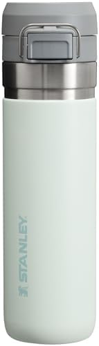 Stanley Quick Flip GO Water Bottle 24 oz | Push Button Lid | Leakproof and Packable for Travel and Sports | Insulated Stainless Steel | BPA-Free | Mist