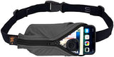SPIbelt Original Pocket Running Belt for Women Men, Phone Holder for Running, Running Fanny Pack, Holder for Phone, Running Waist Pack, Expandable, Adjustable. Anthracite with Black Zipper