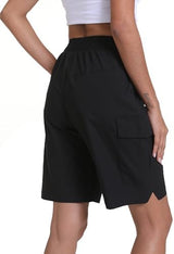 Women's Hiking Cargo Shorts Quick Dry Lightweight Shorts for Travel Athletic