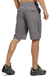 FREE SOLDIER Men's Cargo Hiking Shorts with Belt Lightweight Quick Dry Tactical Shorts with Pockets for Casual Work Golf