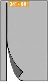 Yotache Reversible Magnetic Screen Door Fits Door Size 34 x 80, Screen Size 36" x 81", Left Right Side Opening Door Mesh with Magnets, Black