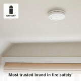 First Alert Combination Smoke & Carbon Monoxide Alarm, Battery-Operated Detector with Slim Profile Design, SMCO200, 1-Pack
