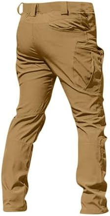 Tactical Pants for Men Relaxed Fit Stretchy Work Pants Baggy Cargo Camo Pants Flex Carpenter Pant Multi Pockets