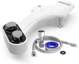 FSA/HSA Eligible Clear Rear Bidet Attachment for Toilet – Toilet Bidet with Dual Self-Cleaning Nozzles, Adjustable Spray Pressure, Easy Installation, Hygienic Bathroom Accessory